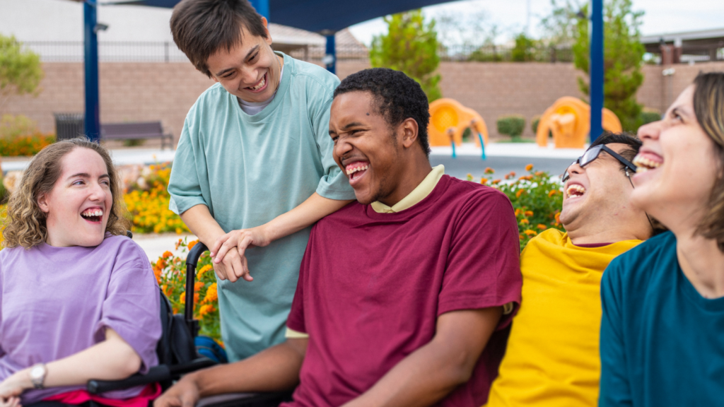 A group of disabled people making time for Social and Community Access Services