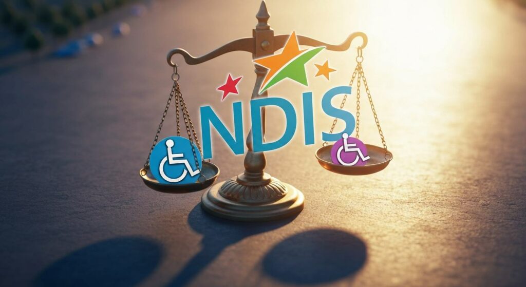 A weighing scale with NDIS on it